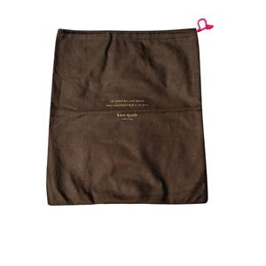 Kate Spade New York Brown Drawstring Dust‎ Bag Pouch for Handbags
